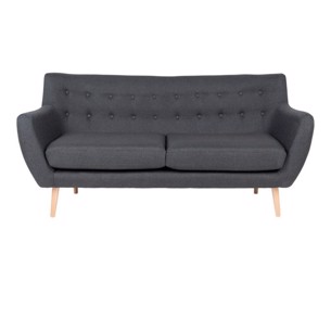 Monte sofa med knapper Mørke grå 